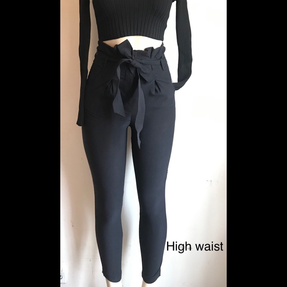 Paper top high waist pants NWT - Picture 3 of 11